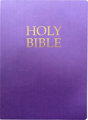 Kjver Holy Bible, Large Print, Royal Purple Ultrasoft: (King James Version Easy -image
