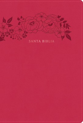 Rvr 1960 Biblia Letra Supergigante, Floral Smil Piel, Con ndice: Con Referencias-image