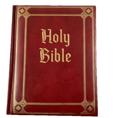 HOLY BIBLE Guiding Light Edition 1965 KJV Good Will Publishers Leather READ-image