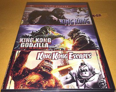 3 movie DVD King Kong Vs Godzilla Kong Escapes andy serkis mecha kong gojira-image