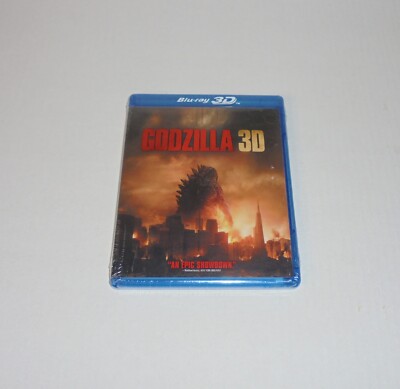 Godzilla 3D (2014) Blu-Ray *NEW & SEALED*-image