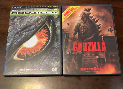Godzilla [DVD, 2014] & Godzilla [DVD,1999], 2 DVD Lot.-image