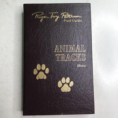 Roger Tory Peterson Field Guides: ANIMAL TRACKS HC Leather Bound Olaus J. Murie-image