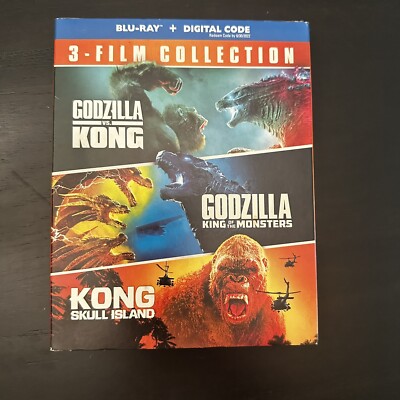 Godzilla Vs Kong Godzilla King of the Monsters Kong Skull Island Blue Ray NEW-image