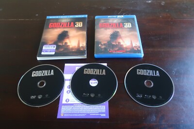 Godzilla 3D (2014) Blu-ray 3D + Blu-ray + DVD + Digitial HD Combo Pack -image