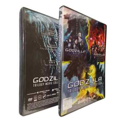 DVD Japanese Anime Godzilla Trilogy Movie Collection with English Subtitles-image