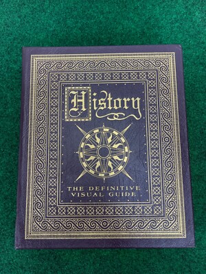 History The Definitive Visual Guide DK BOOKS Hart-Davis, Adam Hardback LEATHER -image