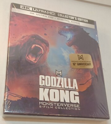 Godzilla / Kong Monsterverse 5-Film Collection (4K-No Digital Codes)Box SHIPPING-image