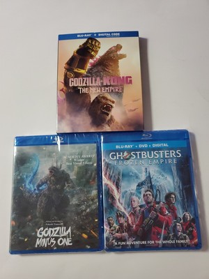 3 BLU-RAY MOVIE LOT,  GODZILLA-KONG, THE EMPIRE + GODZILLA MINUS ONE +...-image