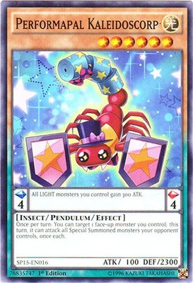 Performapal Kaleidoscorp - SP15-EN016 - Common - 1st Edition Near Mint Star Pack-image