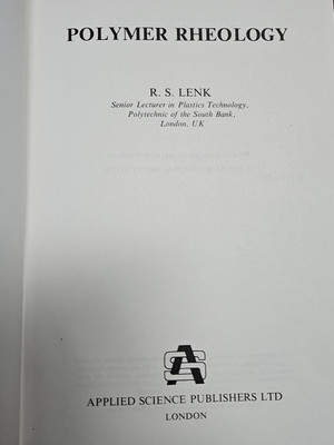 Polymer Rheology By R.S. Lenk- 1978 HC-image