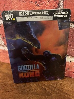 Godzilla vs King Kong 4k Steelbook Limited Edition, Now OOP (2021) Sealed NEW-image
