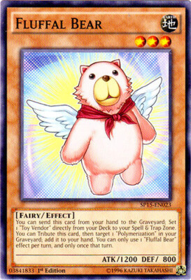 Yugioh! HP Fluffal Bear - SP15-EN023 - Common - 1st Edition Heavily Played, Engl-image