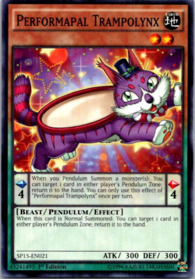 Performapal Trampolynx SP15-EN021 Yu-Gi-Oh! Light Play 1st Edition-image