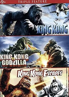 KING KONG, KING KONG vs GODZILLA, KING KONG ESCAPES [NEW/SEALED DVD]. FAST S&H.-image