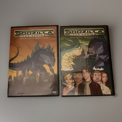 Lot Of 2 Godzilla The Series Monster Mayhem & Mutant Madness DVD Cartoon Movies-image