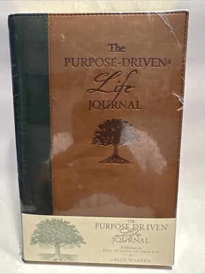 PURPOSE DRIVEN LIFE Deluxe Journal by Rick Warren (Duo-Tone-Leather) NEW/SEALED-image