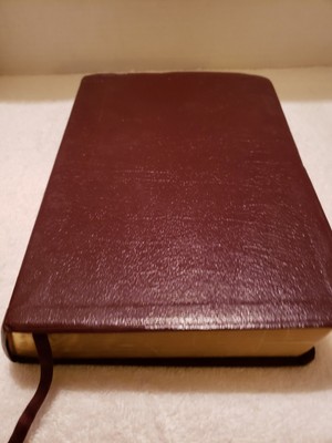 The NIV Bible 10th Anniversary New International Ver. Burgundy Leather 1995-image