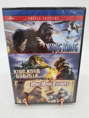 KING KONG 2005 + KING KONG VS GODZILLA + KING KONG ESCAPES New DVD 3 Films-image
