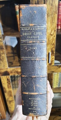 Ambroise Colin: Elementary Course Of French Civil Law. 1914-image