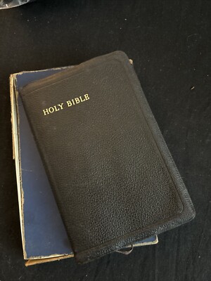 Collins' Bible Bold Face Type Pronouncing Maps Text Edition India Paper VTG~-image