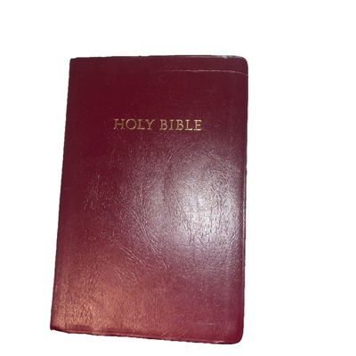 Holy Bible NKJV Giant Print Center Column Reference Edition Nelson 1994 Red-image