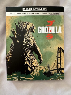GODZILLA (2014) 4K (Ultra HD / Blu-ray) + OOP / Rare Slipcover-image