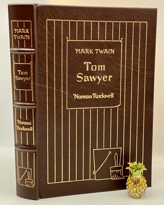 Easton Press TOM SAWYER Collectors DELUXE Edition Leather ROCKWELL ILLUSTRATED!-image