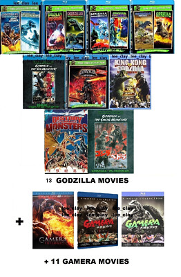 Godzilla Gamera 24-Movie Ultimate Bluray Coll Hedorah Sea Monster 2000 Gaos NEW-image