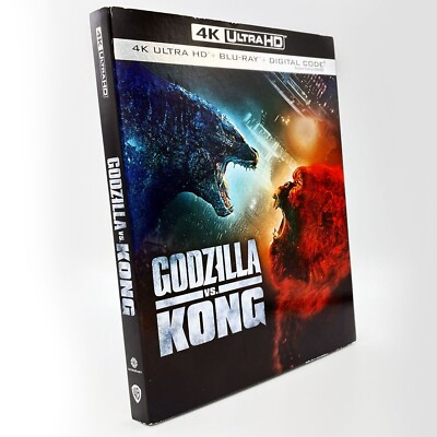 NEW Godzilla vs Kong (2021) 4K Ultra HD Blu-ray 2-Disc US Release w/SLIPCOVER-image