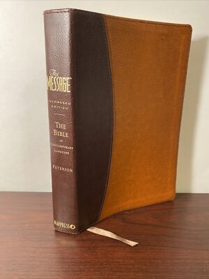 Message Bible Tan Imitation Leather The Bible in Contemporary Language Like NEW-image