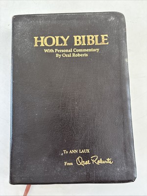 ✝️ Holy Bible With Personal Commentary By Oral Roberts KJV Oral Roberts Edition-image