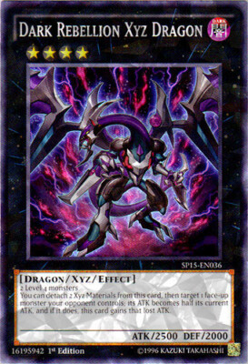 Dark Rebellion Xyz Dragon - SP15-EN036 - Shatterfoil - 1st Edition x1 - Lightly -image