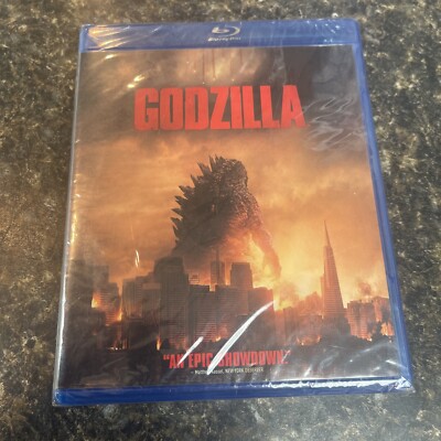 Godzilla (Blu-Ray, 2014) Aaron Taylor-Johnson Bryan Cranston Elizabeth Olson NEW-image