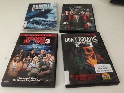 Godzilla King Of Monsters Dark Shadows Scary Movie 3 Don't Breathe DVD Lot!!!-image