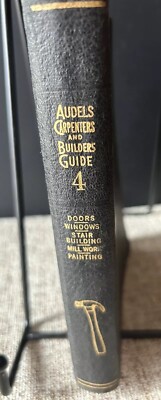 Audels Carpenters and Builders Guide #4,1947 Reprint,Vintage Beautiful Condtn-image