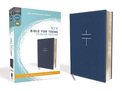 Niv, Bible for Teens, Thinline Edition, Leathersoft, Blue, Red Letter Edition,-image