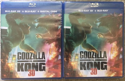 Authentic U.S. 1st Printing Release Godzilla vs. Kong 3D Blu-ray 2-Disc Set-image