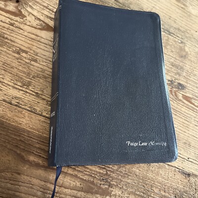 NIV New International Version Study Bible Fully Revised Top Grain Leather-image