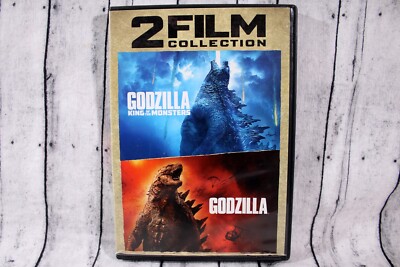 2 Film Collection: Godzilla/Godzilla King of the Monsters (2-Disc DVD Set, 2019)-image