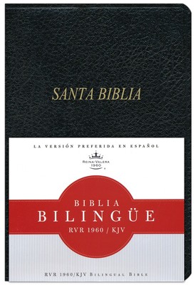 Bilingual Spanish English Bible Biblia Bilingue Rvr 1960/KJV Imit Leather Index-image