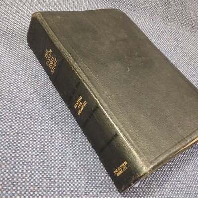 The System Bible Study Enlarged Edition KJV Black Genuine Morocco Leather 1949-image