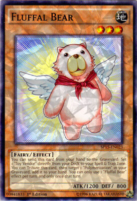 1 x Fluffal Bear - SP15-EN023 - Shatterfoil - 1st Edition Near Mint, English-image