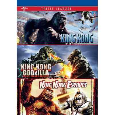 King Kong, King Kong vs Godzilla, King Kong Escapes, 3 Movies, DVD, 2014, New-image