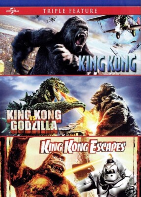 King Kong (2005) / King Kong vs Godzilla (1963) / King Kong Escapes (1967) DVDs-image