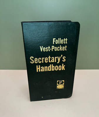 Follett Vest-Pocket Secretary's Handbook Vintage 1965 Book Free Shipping-image