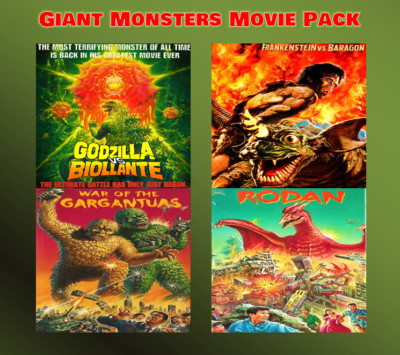 Monster Movie 4 Pack [DVD] Manufactured On Demand Region 1 SHIPS FAST! Godzilla-image
