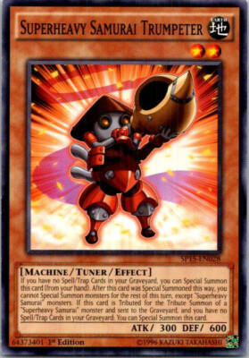 Superheavy Samurai Trumpeter SP15-EN028 Yu-Gi-Oh! Light Play 1st Edition-image
