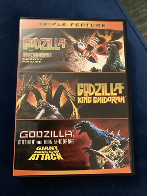 Triple Feature Giant Monsters DVD Set Godzilla Vs. Mothra and King Ghidorah Toho-image