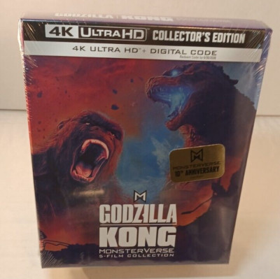 Godzilla / Kong Monsterverse 5-Film Collection (4K UHD)NEW (Sealed) Box SHIPPING-image